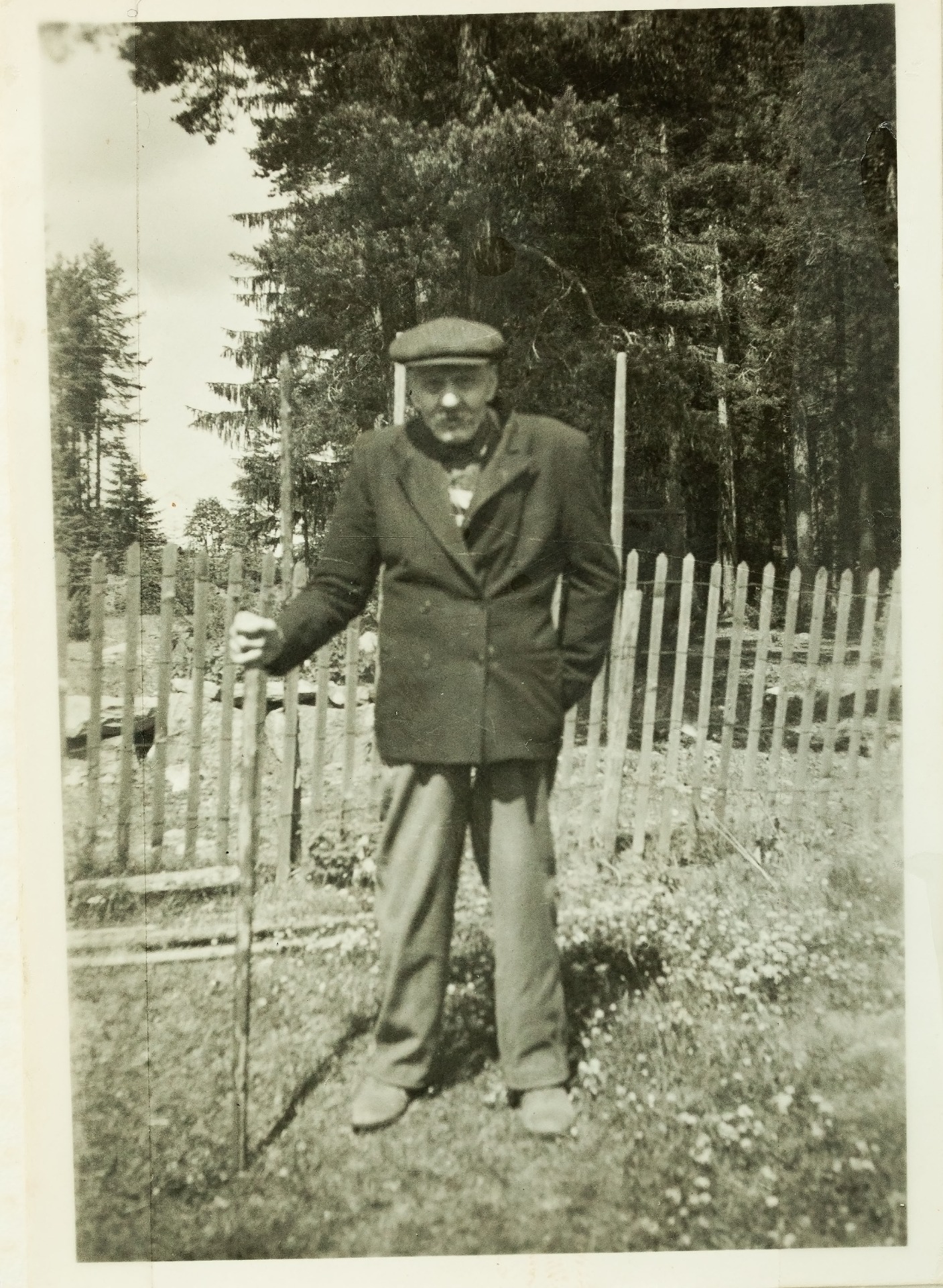 Henrik Tomasson Lehmoinen. Bildet er tatt rett etter 2.verdneskrig. Henrik er da 78 år.