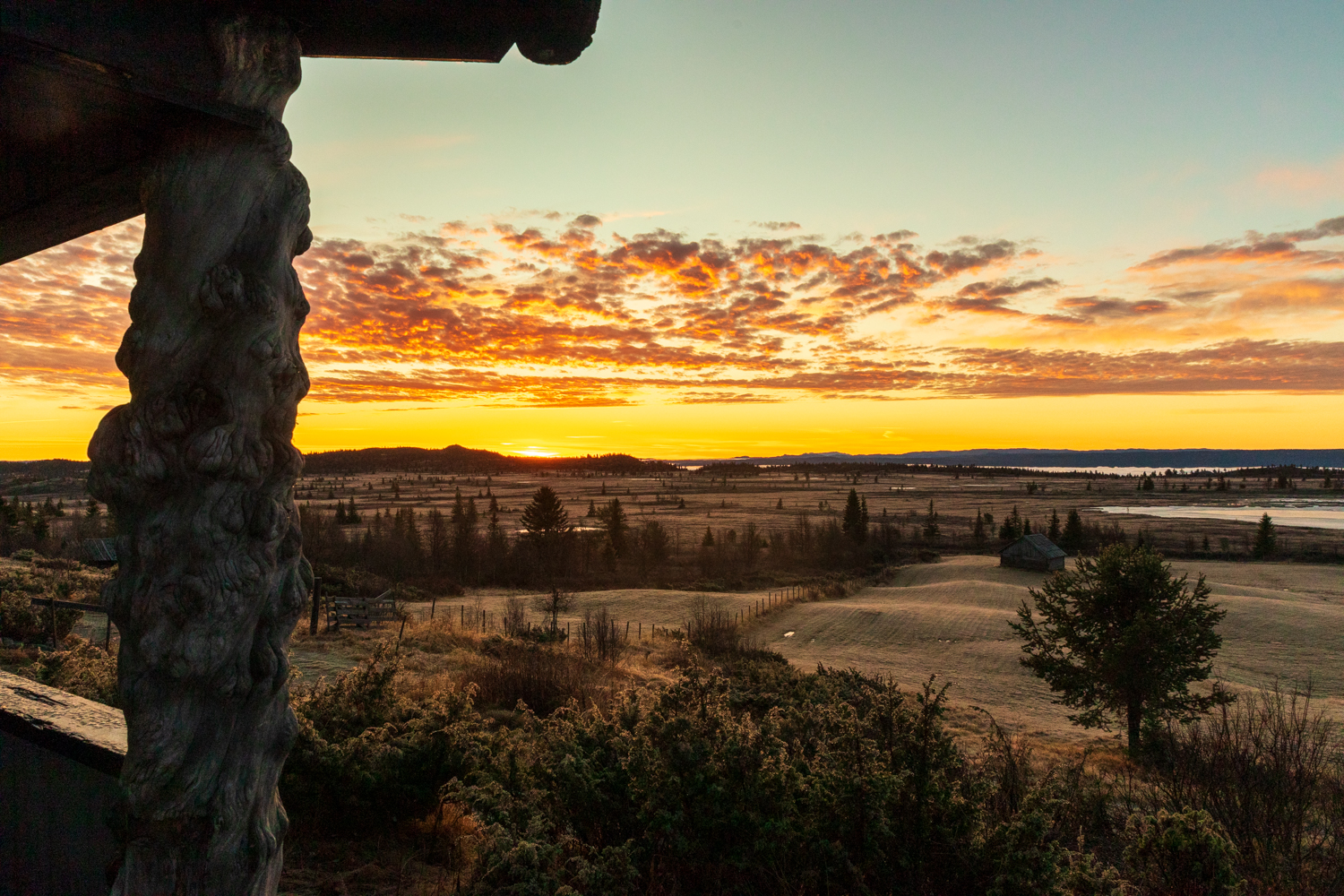 Soloppgang ved Solhovdstølen. En plass jeg "kommer tilbake til."