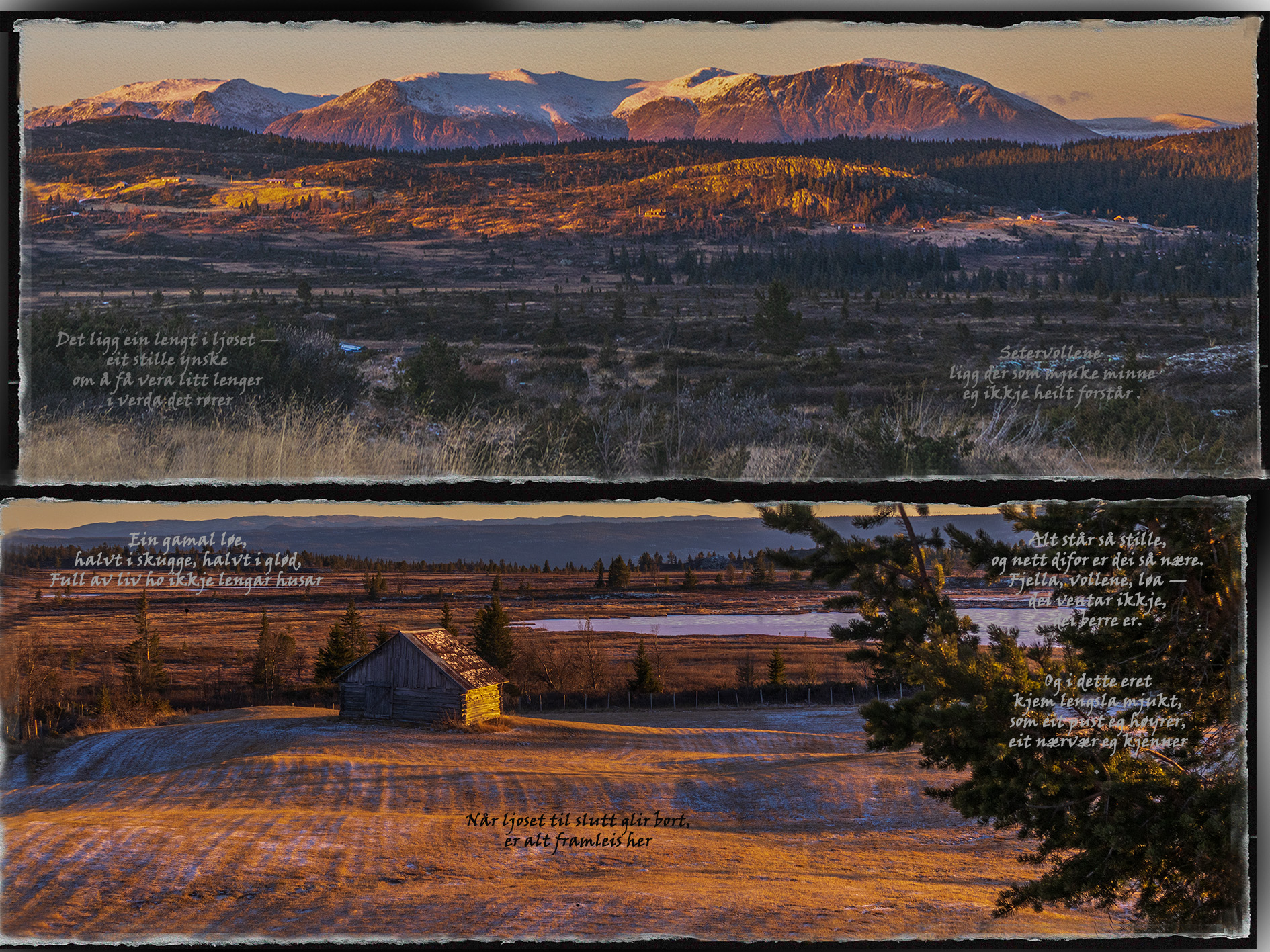 "en fredag ettermiddag i november". En konseptuell skisse